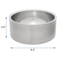 Frisco Insulated Non-Skid Stainless Steel Dog & Cat Bowl -Paws Joy Outlet Store 261757 PT1. AC SS1800 V1623937522