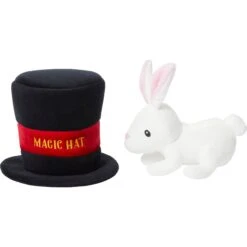 Frisco Magic Rabbit In A Hat 2-in-1 Plush Squeaky Dog Toy -Paws Joy Outlet Store 265616 PT2. AC SS1800 V1623117772