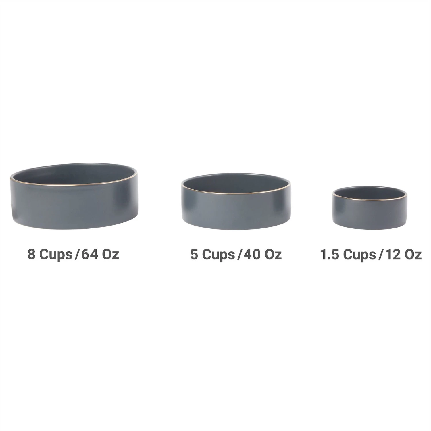 Frisco Modern Gold Rim Ceramic Dog & Cat Bowl 5 Frisco Modern Gold Rim Ceramic Dog & Cat Bowl - Image 5