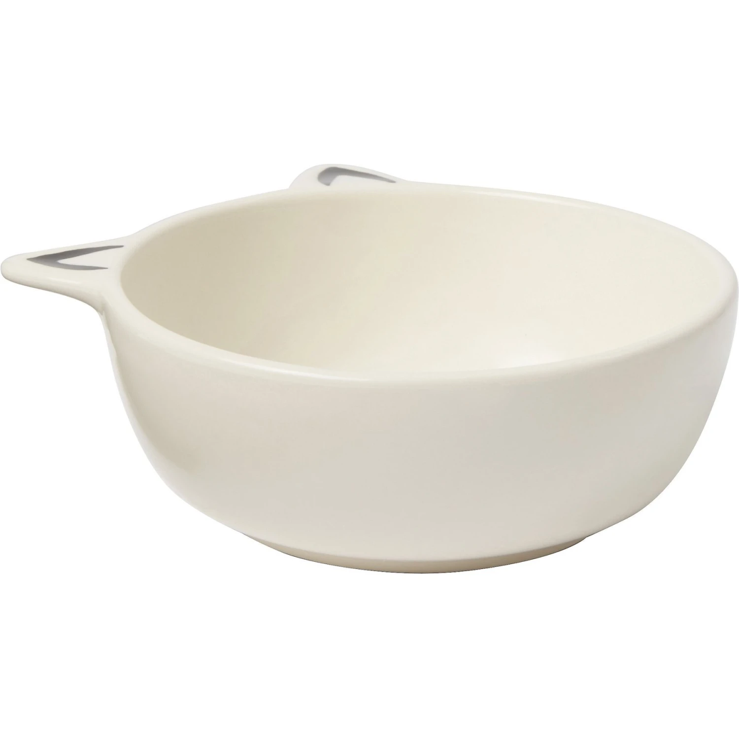 Frisco Cat Face Non-skid Ceramic Cat Bowl, White 4 Frisco Cat Face Non-skid Ceramic Cat Bowl, White - Image 4