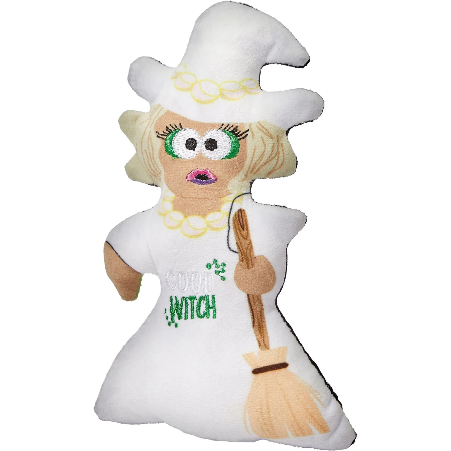 Frisco Halloween Good Witch, Bad Witch Reversible Plush Squeaky Dog Toy 1 Frisco Halloween Good Witch, Bad Witch Reversible Plush Squeaky Dog Toy