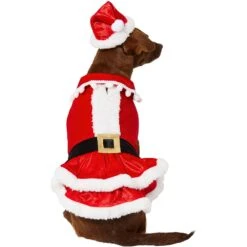 Frisco Mrs. Claus Dog & Cat Costume -Paws Joy Outlet Store 276150 PT3. AC SS1800 V1631572139