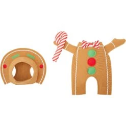 Frisco Front Walking Gingerbread Dog & Cat Costume -Paws Joy Outlet Store 276156 PT4. AC SS1800 V1631569278