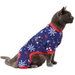 Frisco Snowy Nights Dog & Cat Cozy Polar Fleece PJs -Paws Joy Outlet Store 276448 PT2. AC SS1800 V1637683010