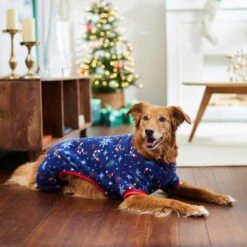 Frisco Snowy Nights Dog & Cat Cozy Polar Fleece PJs -Paws Joy Outlet Store 276448 PT5. AC SS1800 V1637672189