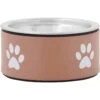 Frisco Paw Print Non-Skid Stainless Steel Dog & Cat Bowl
