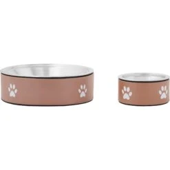 Frisco Paw Print Non-Skid Stainless Steel Dog & Cat Bowl -Paws Joy Outlet Store 277546 PT5. AC SS1800 V1627936032