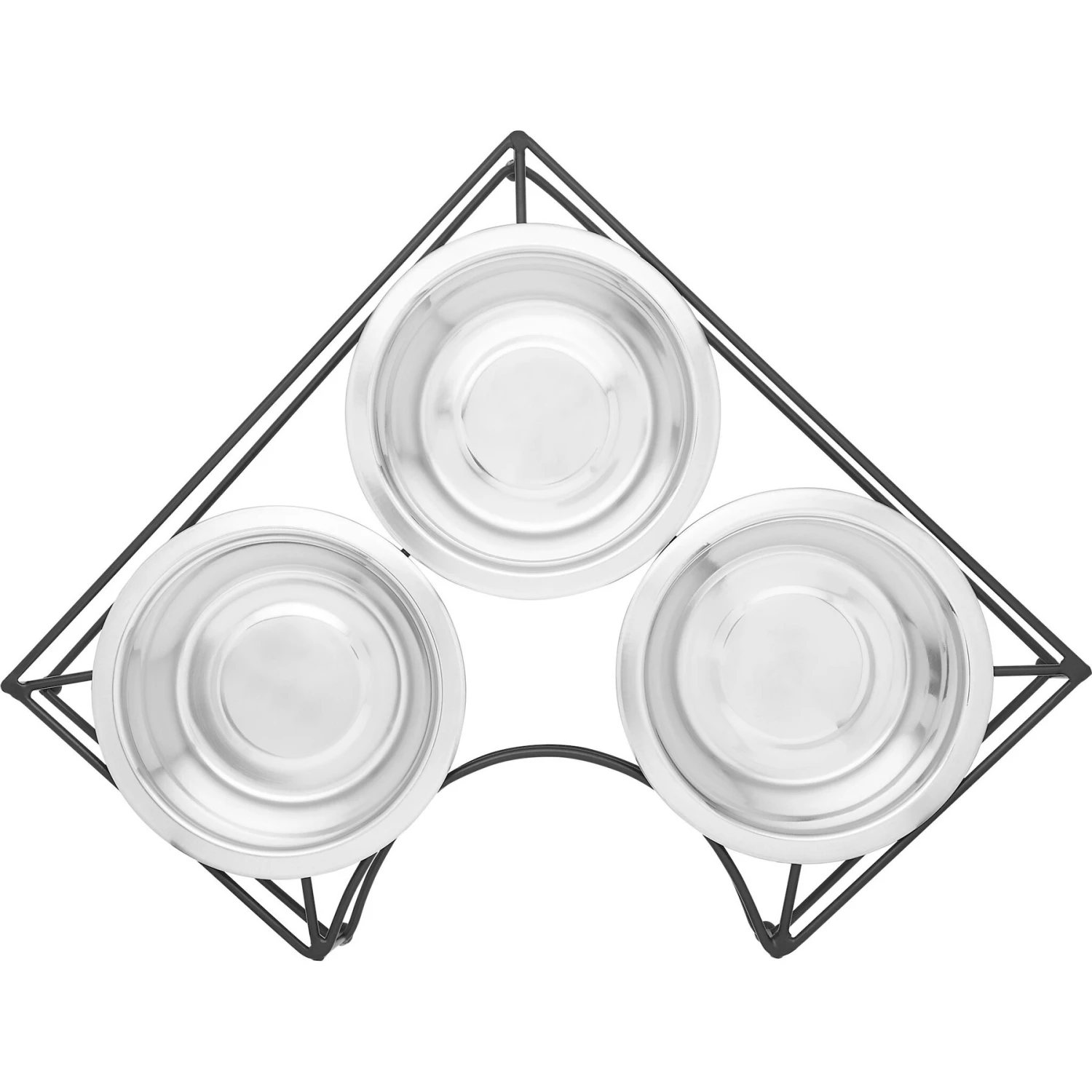 Frisco Multi Pet Feeding Corner 3-Bowls Stainless Steel Dog & Cat Bowl 4 Frisco Multi Pet Feeding Corner 3-Bowls Stainless Steel Dog & Cat Bowl - Image 4