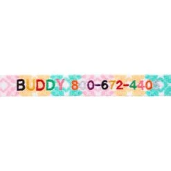 Frisco Pastel Tie Dye Polyester Personalized Dog Collar -Paws Joy Outlet Store 280770 PT2. AC SS1800 V1621540643