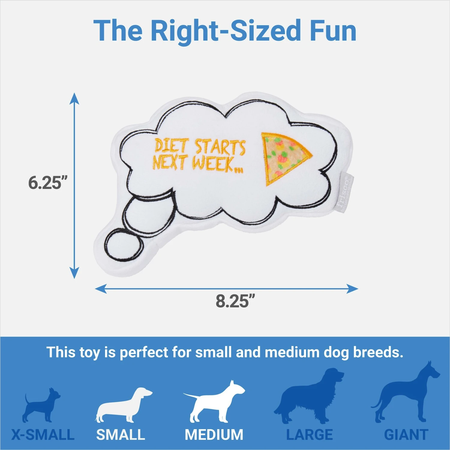 Frisco Message Bubble Plush Squeaky Dog Toy 2 Frisco Message Bubble Plush Squeaky Dog Toy - Image 2