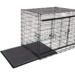 Frisco Heavy Duty Enhanced Lock Sliding Double Door Fold & Carry Wire Dog Crate & Mat Kit, 54 Inch -Paws Joy Outlet Store 297463 PT4. AC SS1800 V1633115460