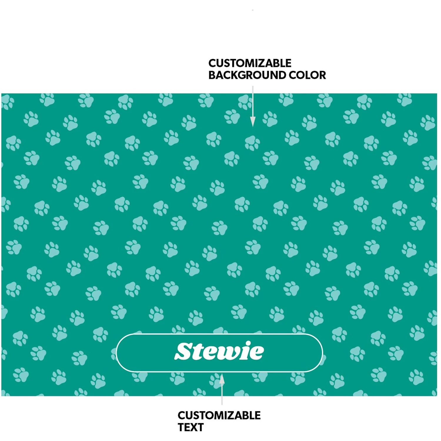 Frisco General Pet Personalized Dog & Cat Placemat 2 Frisco General Pet Personalized Dog & Cat Placemat - Image 2