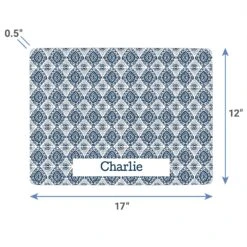 Frisco Boho Damask Personalized Dog & Cat Placemat -Paws Joy Outlet Store 299562 PT3. AC SS1800 V1636120501