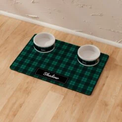 Frisco Plaid Personalized Dog & Cat Placemat -Paws Joy Outlet Store 299564 PT8. AC SS1800 V1636048771