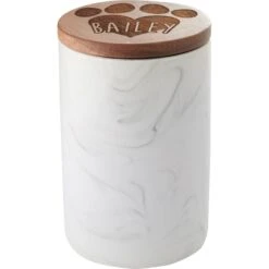 Frisco Ceramic Marble Print Personalized Treat Jar With Wood Lid, 3.75 Cups 9 Frisco Ceramic Marble Print Personalized Treat Jar With Wood Lid, 3.75 Cups -Paws Joy Outlet Store 301181 PT3. AC SS1800 V1630332827