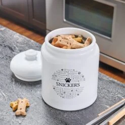 Frisco Ceramic Paw Personalized Treat Jar, 13 Cup, 104oz -Paws Joy Outlet Store 301183 PT2. AC SS1800 V1630561600