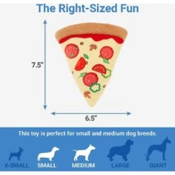 Frisco Pizza Slice Plush Squeaky Dog Toy & Frisco Taco Plush Squeaky Dog Toy -Paws Joy Outlet Store 302494 PT2. AC SS1800 V1623058354