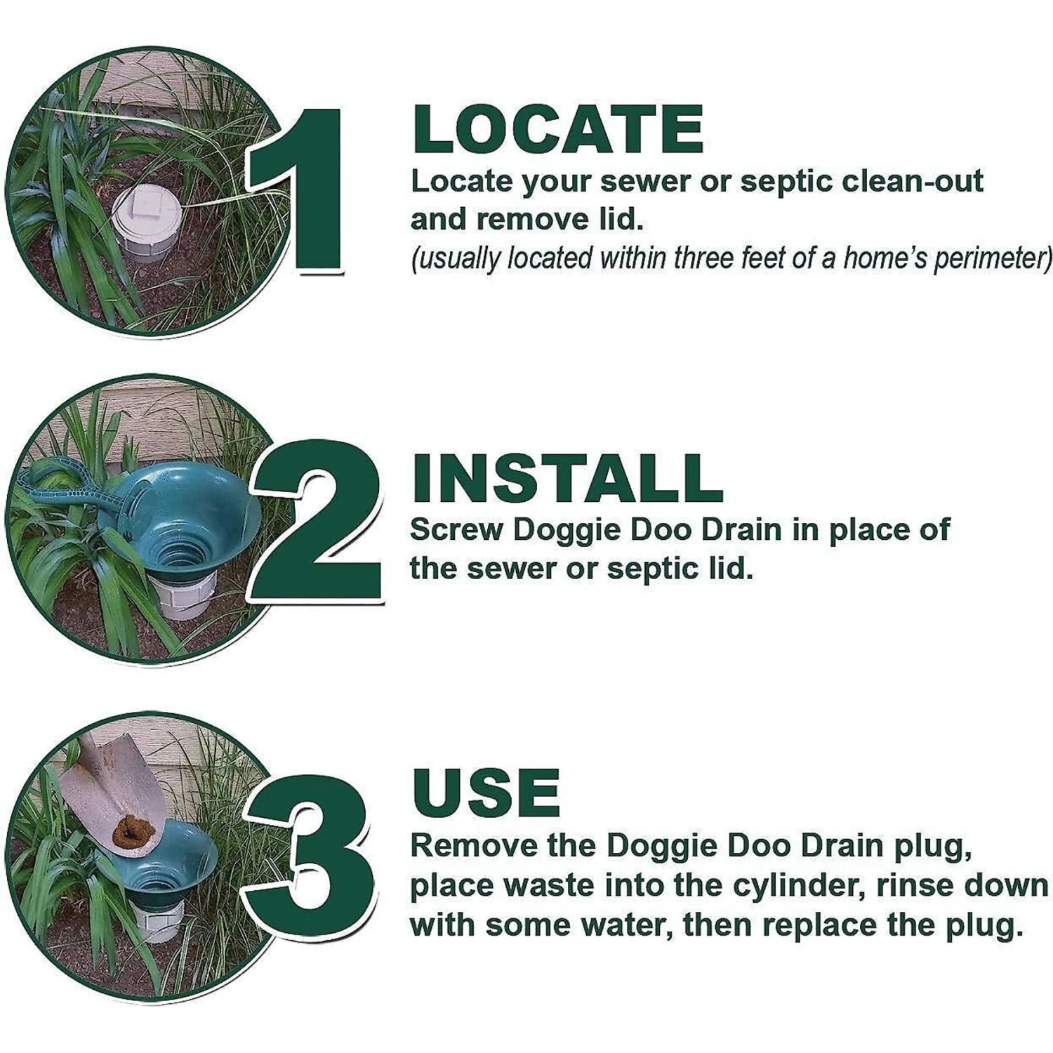 Doggie Doo Drain Pet Waste Removal & Frisco Spring Action Foldable Dog Pooper Scooper 5 Doggie Doo Drain Pet Waste Removal & Frisco Spring Action Foldable Dog Pooper Scooper - Image 5