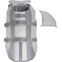 Frisco Shark Dog Life Jacket & Frisco Foam Rubber Floating Fetch Ball No Squeak Dog Toy -Paws Joy Outlet Store 303590 PT3. AC SS1800 V1623054157