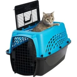 Frisco Two Door Top Load Plastic Dog & Cat Kennel & Frisco Fold & Carry Single Door Collapsible Wire Dog Crate, Pink -Paws Joy Outlet Store 303656 PT1. AC SS1800 V1623062842