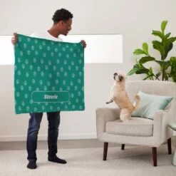 Frisco Personalized Paws Sherpa Cat & Dog Blanket, 30" X 40" -Paws Joy Outlet Store 303840 PT5. AC SS1800 V1637609559