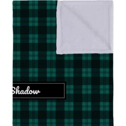 Frisco Personalized Plaid Soft Fleece Cat & Dog Blanket, 30" X 40" -Paws Joy Outlet Store 303999 PT2. AC SS1800 V1637609803