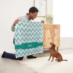 Frisco Personalized Subtle Chevron Soft Fleece Cat & Dog Blanket, 30" X 40" 11 Frisco Personalized Subtle Chevron Soft Fleece Cat & Dog Blanket, 30" X 40" -Paws Joy Outlet Store 304003 PT5. AC SS1800 V1637610297
