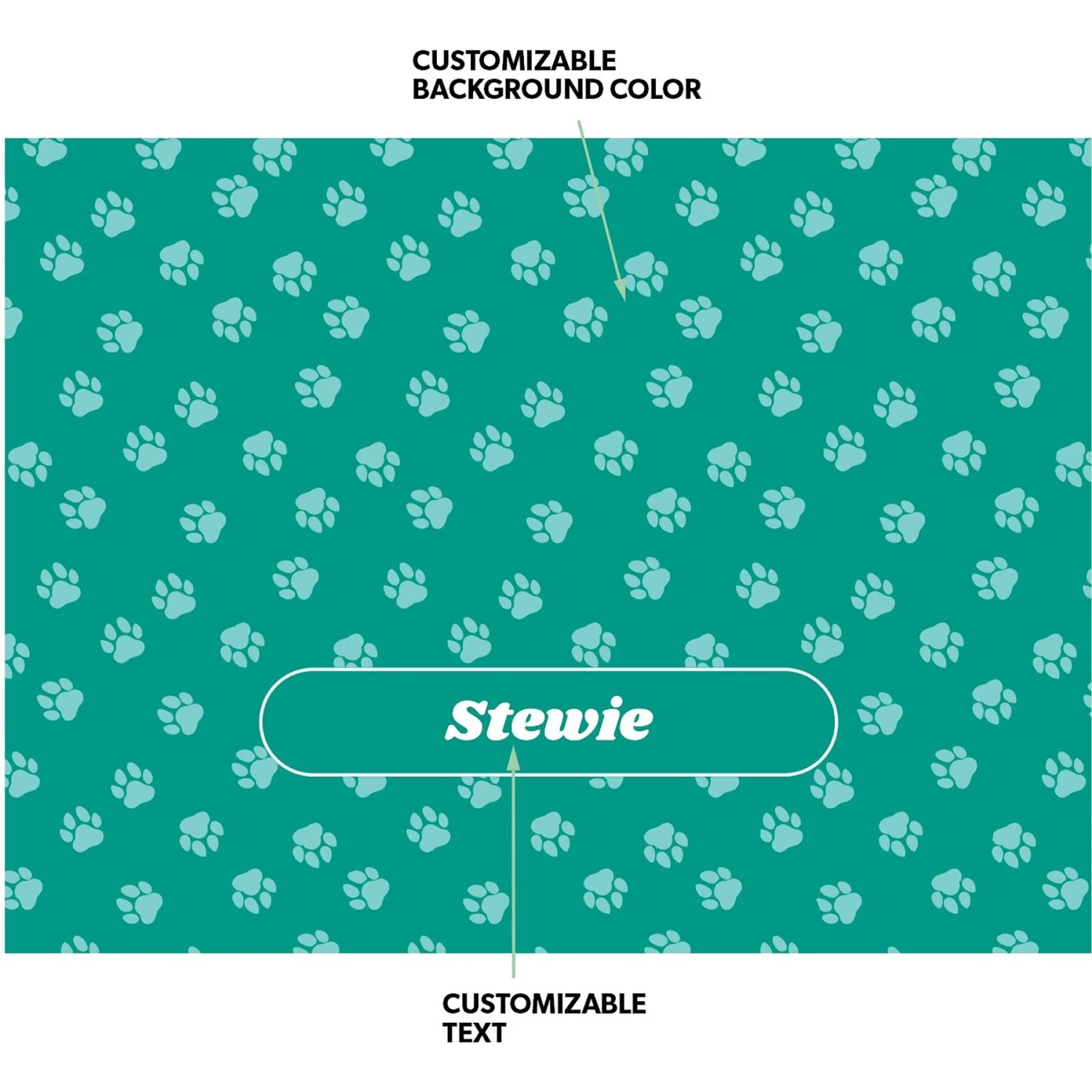 Frisco Personalized Paws Soft Fleece Cat & Dog Blanket, 30" X 40" 4 Frisco Personalized Paws Soft Fleece Cat & Dog Blanket, 30" X 40" - Image 4