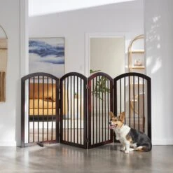 Frisco Arch 4-Panel Solid Wood Dog Gate