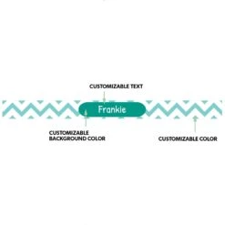 Frisco Personalized Chevron Ceramic Dog & Cat Bowl -Paws Joy Outlet Store 306760 PT1. AC SS1800 V1635967589