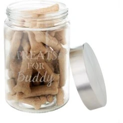 Frisco Paw Print Glass Personalized Treat Jar With Lid, 5 Cup, 40oz 8 Frisco Paw Print Glass Personalized Treat Jar With Lid, 5 Cup, 40oz -Paws Joy Outlet Store 309522 PT3. AC SS1800 V1645206096