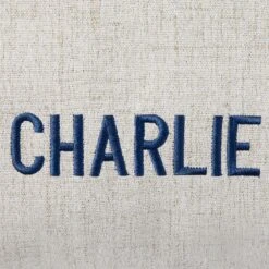 Frisco Personalized Knife Edge Bed, Beige Linen, X-Large -Paws Joy Outlet Store 311760 PT4. AC SS1800 V1630593991