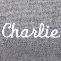 Frisco Personalized Knife Edge Bed, Dark Grey Linen, X-Large -Paws Joy Outlet Store 311764 PT3. AC SS1800 V1630594000