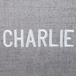 Frisco Personalized Knife Edge Bed, Dark Grey Linen, X-Large -Paws Joy Outlet Store 311764 PT4. AC SS1800 V1630594020