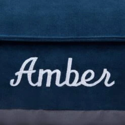 Frisco Personalized Navy Bolstered Bed With Navy Check Bolster 6 Frisco Personalized Navy Bolstered Bed With Navy Check Bolster -Paws Joy Outlet Store 311766 PT3. AC SS1800 V1630593998