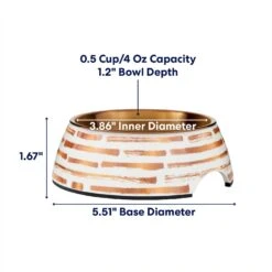 Frisco Copper Print Design Stainless Steel Dog & Cat Bowl -Paws Joy Outlet Store 311975 PT1. AC SS1800 V1685731910