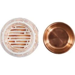 Frisco Copper Print Design Stainless Steel Dog & Cat Bowl -Paws Joy Outlet Store 311975 PT4. AC SS1800 V1643391116