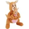 Frisco Valentine Kangaroo & Joey Plush Squeaky Dog Toy