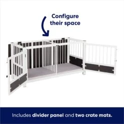 Frisco "Roma" Dog Crate Credenza & Mat -Paws Joy Outlet Store 315189 PT4. AC SS1800 V1636564342