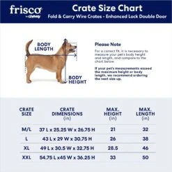 Frisco XX-Large Heavy Duty Enhanced Lock Double Door Wire Dog Crate, Fold & Carry Wire Dog Crate & Mat Kit, 54" 8 Frisco XX-Large Heavy Duty Enhanced Lock Double Door Wire Dog Crate, Fold & Carry Wire Dog Crate & Mat Kit, 54" -Paws Joy Outlet Store 318116 PT2. AC SS1800 V1634322381