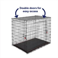 Frisco XX-Large Heavy Duty Enhanced Lock Double Door Wire Dog Crate, Fold & Carry Wire Dog Crate & Mat Kit, 54" 9 Frisco XX-Large Heavy Duty Enhanced Lock Double Door Wire Dog Crate, Fold & Carry Wire Dog Crate & Mat Kit, 54" -Paws Joy Outlet Store 318116 PT3. AC SS1800 V1634154738