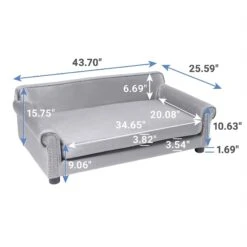 Frisco Sofa Pet Bed With Removable Cover & Frisco Eyelash Cat & Dog Blanket 11 Frisco Sofa Pet Bed With Removable Cover & Frisco Eyelash Cat & Dog Blanket -Paws Joy Outlet Store 319504 PT2. AC SS1800 V1630626372