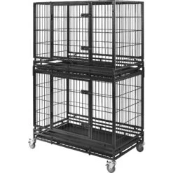 Frisco Ultimate Lightweight Heavy Duty Foldable & Stackable Steel Metal Single Door Dog Crate -Paws Joy Outlet Store 326416 PT5. AC SS1800 V1646859692