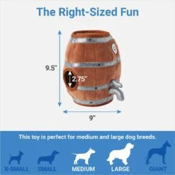 Frisco Beer & Keg Plush Squeaky Dog Toy, 4 Count -Paws Joy Outlet Store 327047 PT2. AC SS1800 V1648563981