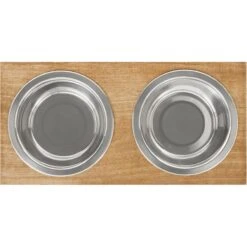 Frisco Premium Wood Elevated Stainless Steel Double Diner Dog & Cat Bowl 7 Frisco Premium Wood Elevated Stainless Steel Double Diner Dog & Cat Bowl -Paws Joy Outlet Store 331490 PT4. AC SS1800 V1657656892