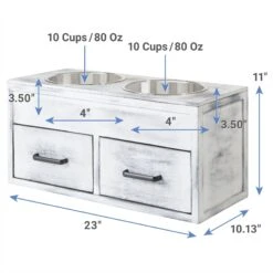 Frisco Premium Wood Elevated Large Breed Dog Bowl With Storage Station, 10 Cup 6 Frisco Premium Wood Elevated Large Breed Dog Bowl With Storage Station, 10 Cup -Paws Joy Outlet Store 331505 PT1. AC SS1800 V1658757464