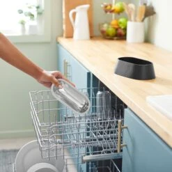 Frisco Long Eared Breed Stainless Steel Dog Bowl, Black, 2 Cup -Paws Joy Outlet Store 331530 PT6. AC SS1800 V1657656874