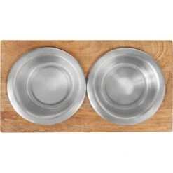 Frisco Premium Stainless Steel Double Diner Dog & Cat Bowl, Black 11 Frisco Premium Stainless Steel Double Diner Dog & Cat Bowl, Black -Paws Joy Outlet Store 331532 PT4. AC SS1800 V1657656874