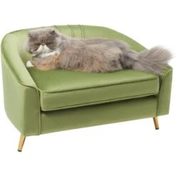 Frisco Elevated Curved Dog & Cat Sofa Bed With Removable Cover -Paws Joy Outlet Store 331628 PT2. AC SS1800 V1643928761