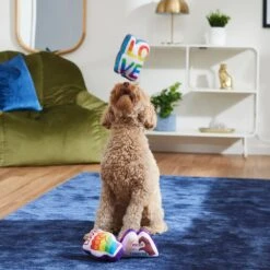 Frisco Pride Symbols Plush Squeaky Dog Toy, 3 Count -Paws Joy Outlet Store 331630 PT3. AC SS1800 V1647355798